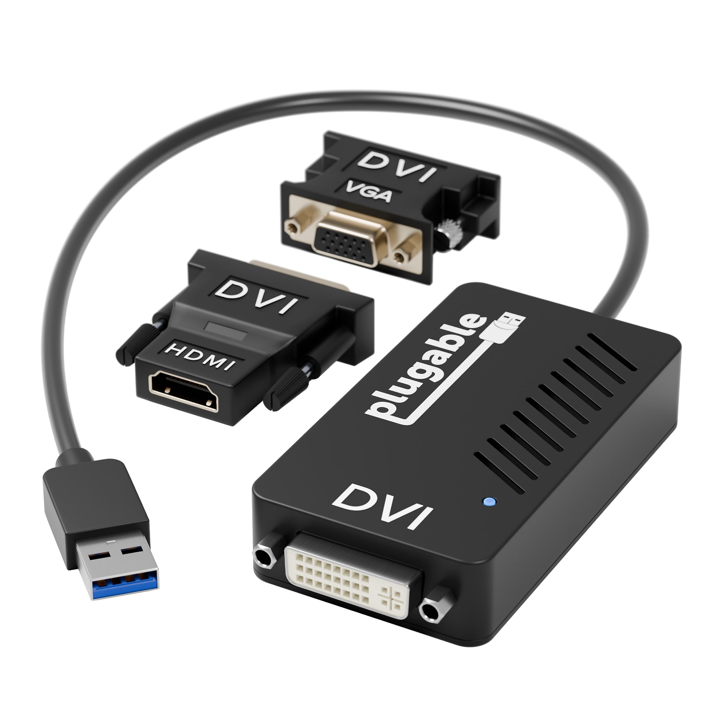 Plugable USB 3.0 External Graphic Adapter, Black (UGA-3000)