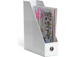 U Brands The Perforated Collection Metal Magazine File Holder, White (5716U01-06)