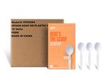 Perk™ Polystyrene Soup Spoon, Heavy-Weight, White, 1000/Carton (PK56404CT)