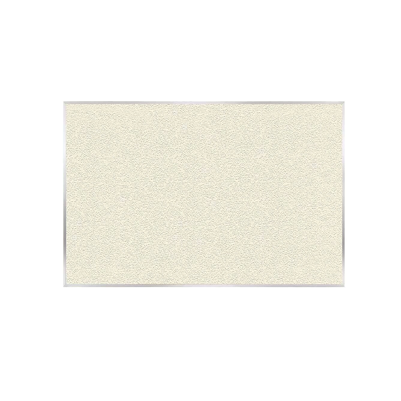 Ghent Vinyl Bulletin Board, Satin Aluminum Frame, 4' x 7'-4", Ivory (AV47-185)