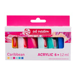 Talens Art Creation Acrylic Paint, Assorted Colors, 12mL, 6/Set, 3 Sets/Bundle (TLN9021863M-3)