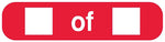 __ OF __ , Medication Instruction Label, 1-5/8" x 3/8"