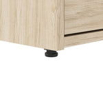 Bush Business Furniture Hustle 60"W Computer Desk and Low Storage Cabinet with Doors and Shelves, Natural Elm (HUS011NE)