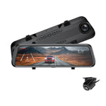 GekoGear Orbit D100 2 Channel 1080P Front / 1080P Rearview Mirror Dashcam, Black
