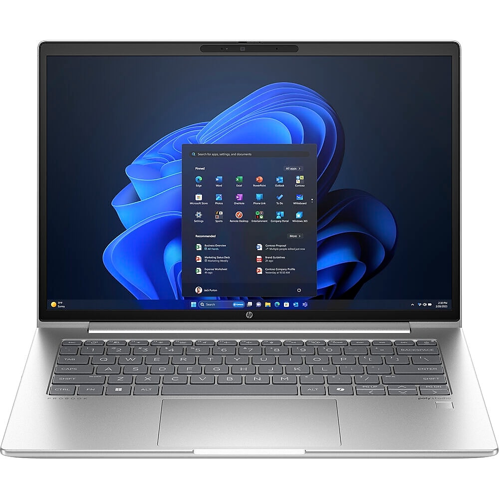HP ProBook 445 G11 14" Laptop, AMD Ryzen 5 7535U, 8GB Memory, 256GB SSD, Windows 11 Pro (A1RM1UT#ABA)