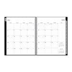 2025-2026 Blue Sky Enterprise 8.5" x 11" Academic Year Weekly & Monthly Planner, Plastic Cover, Black (130609-A26)