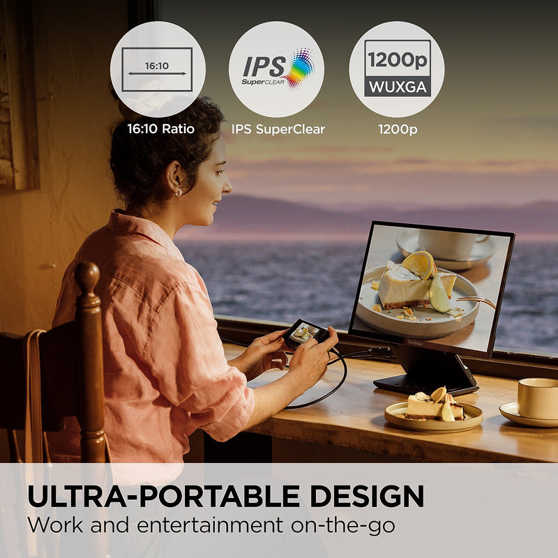 ViewSonic ColorPro 16" 75Hz LED Monitor, Black (VP1656)