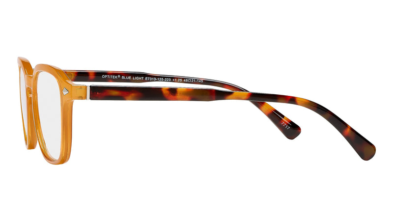 SAV Optitek Blue Light +2.00 Reading Glasses, Honey (E7313)