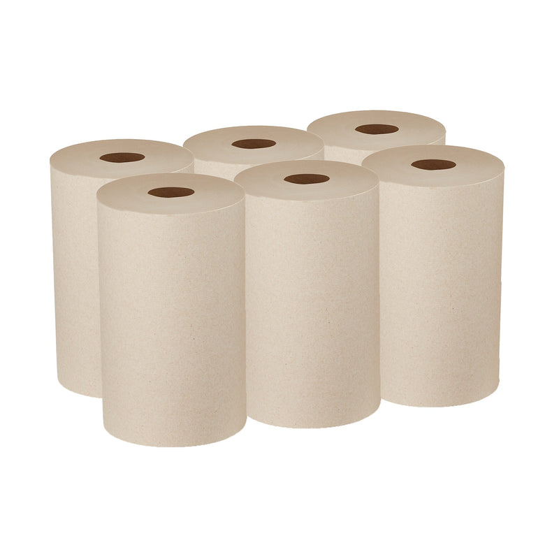 Pacific Blue Ultra Hardwound Paper Towels, 1-Ply, 6 Rolls/Carton (26611)