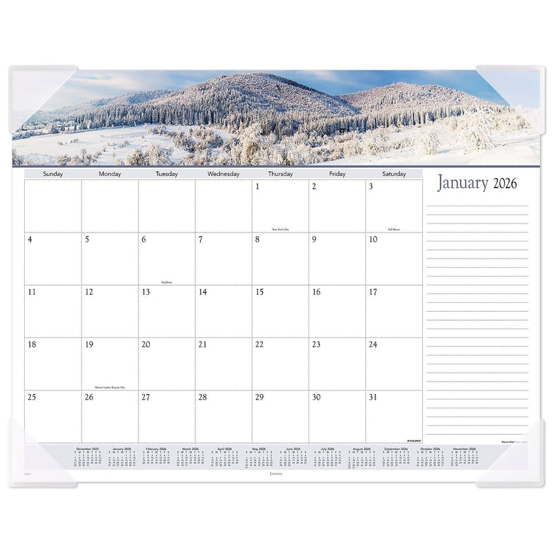 2026 AT-A-GLANCE Panoramic Landscape 21.75" x 17" Monthly Desk Pad Calendar (89802-26)
