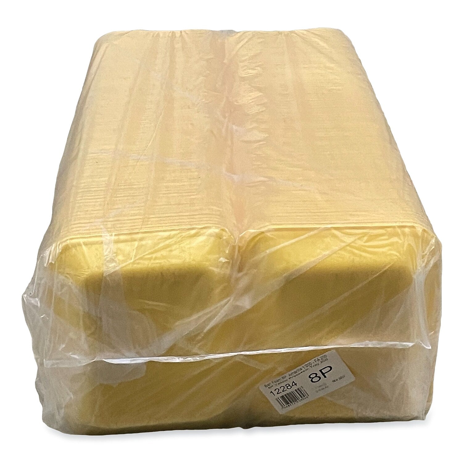 GEN Meat Trays, #8P, 10.8 x 8.82 x 1.5, Yellow, 200/Carton