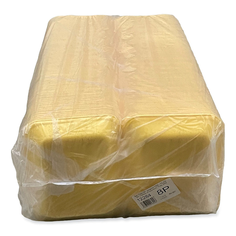 GEN Meat Trays, #8P, 10.8 x 8.82 x 1.5, Yellow, 200/Carton