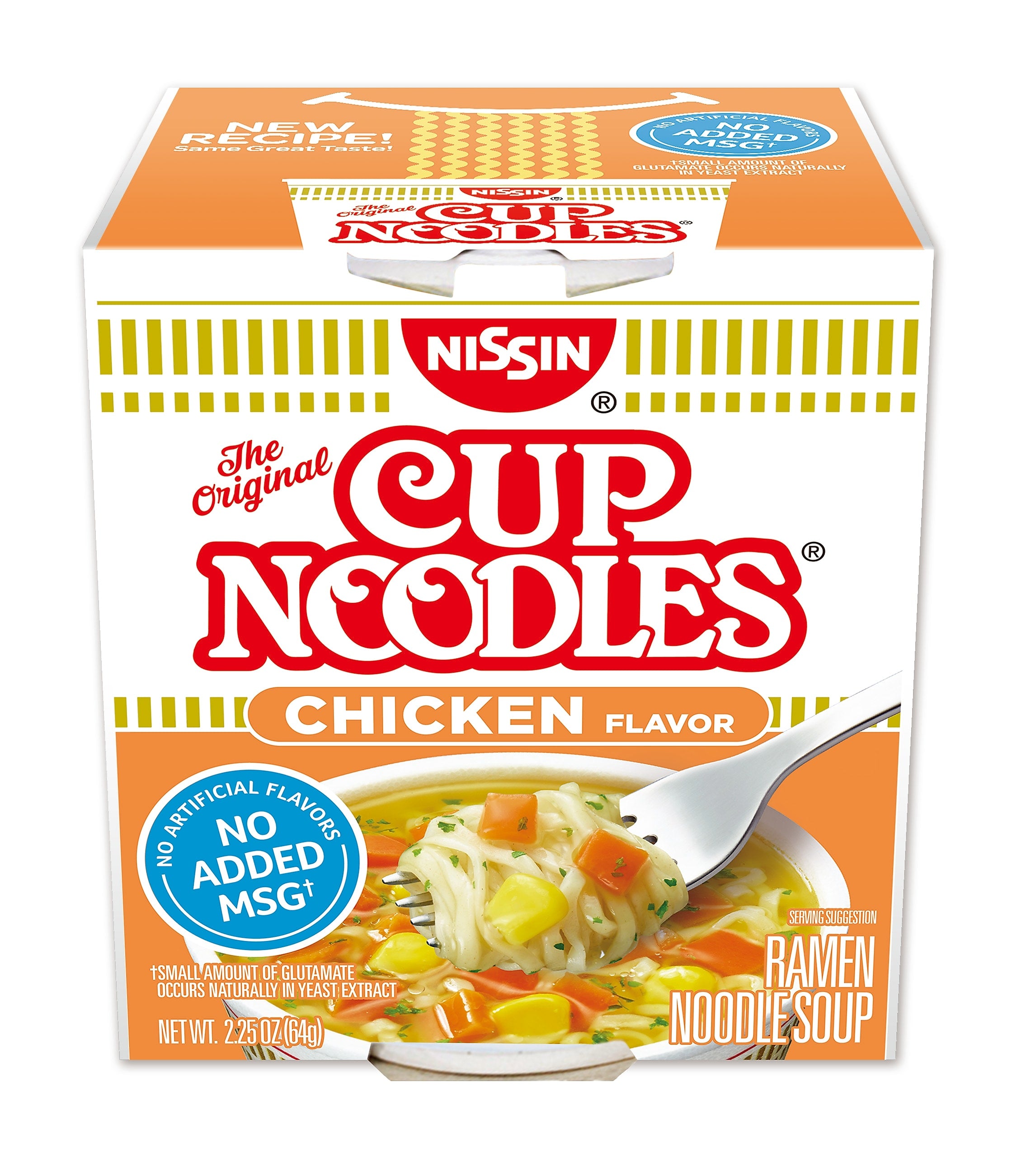 Nissin Cup Noodles Chicken Ramen Noodle Soup, 2.25 oz., 12/Carton (23003)