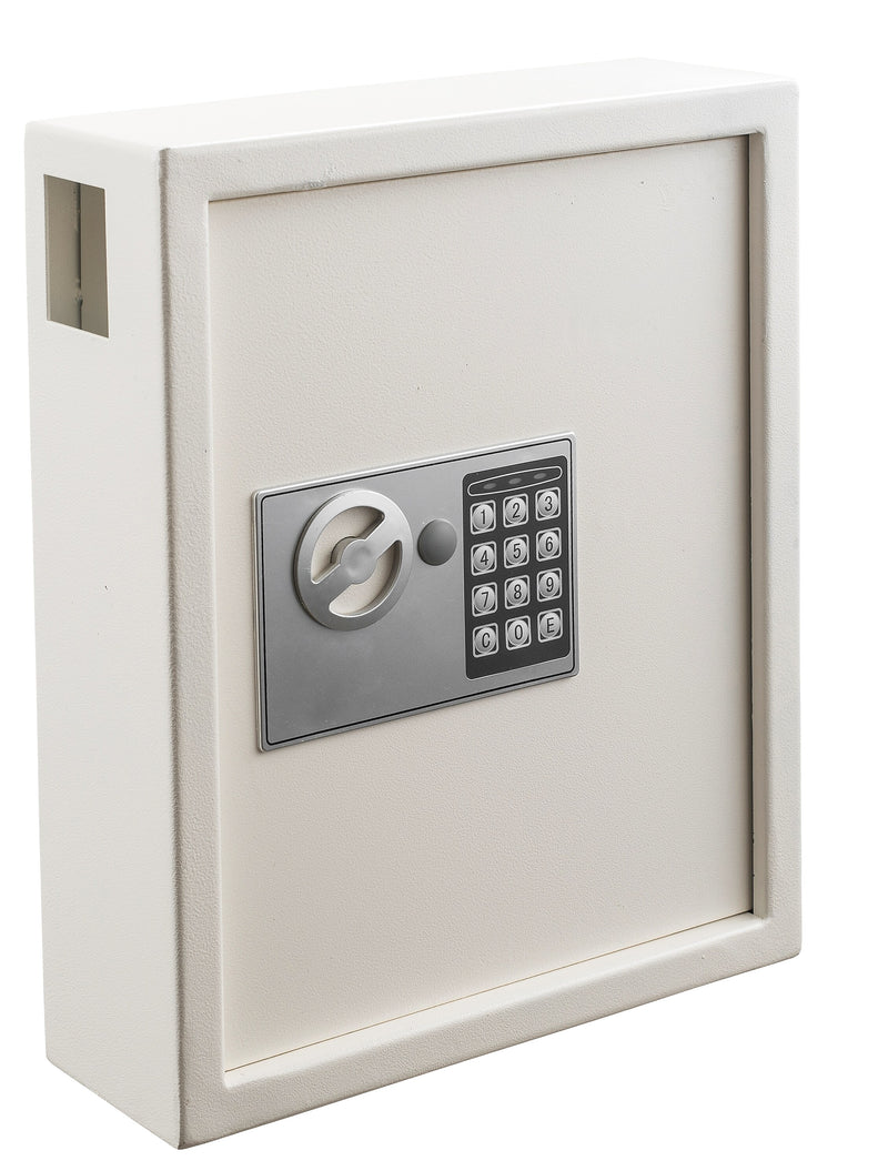 AdirOffice 40 Key Electronic Keypad Cabinet, White (680-40-WHI)