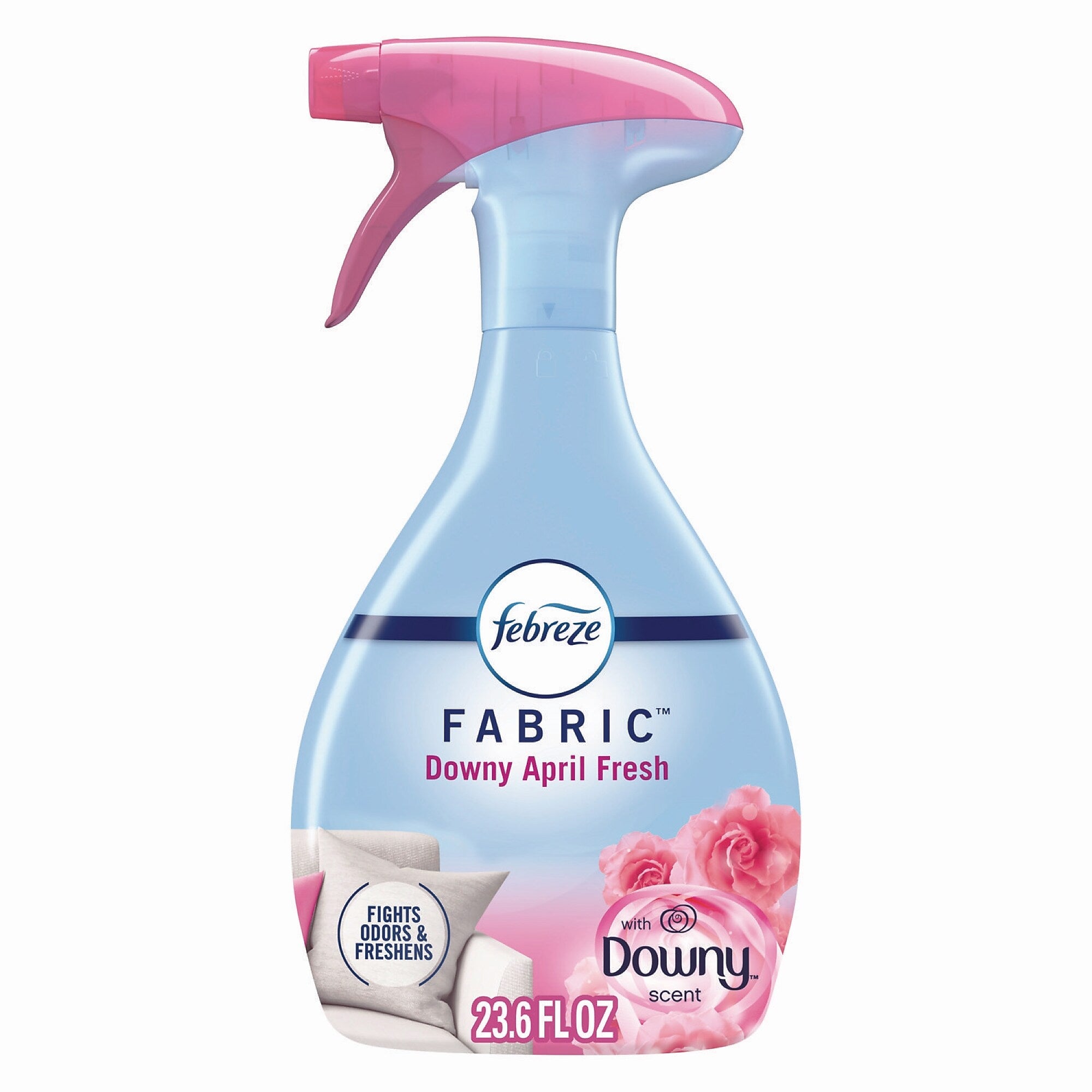 Febreze FABRIC Refresher/Odor Eliminator, Downy April Fresh, 23.6 oz Spray Bottle, 4/Carton