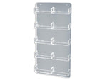 Azar Card Holder, 8.5" x 15.75", Vertical, Wall Mounted, Clear, Acrylic, 2/Pack (252222)