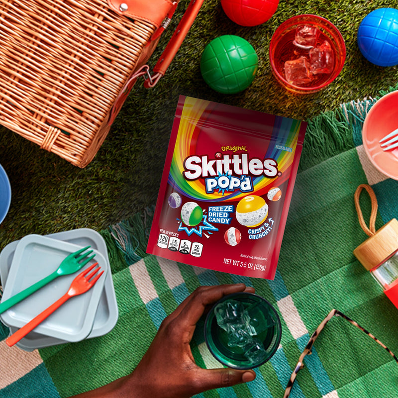 SKITTLES POP'd Originals Freeze Dried Candy, Assorted Flavors, 5.5 oz. (471736)