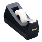 Scotch Desktop Dispenser, 2.7", 1" Core, Black (MMMC38BK)