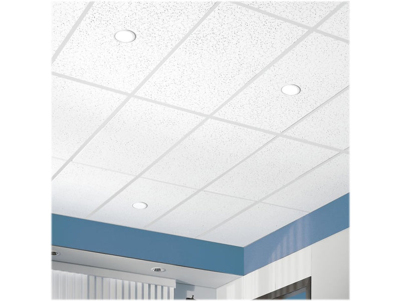 Armstrong CORTEGA Tegular Edge Ceiling Tile, 24" x 48", White, 10/Carton (BP703B)