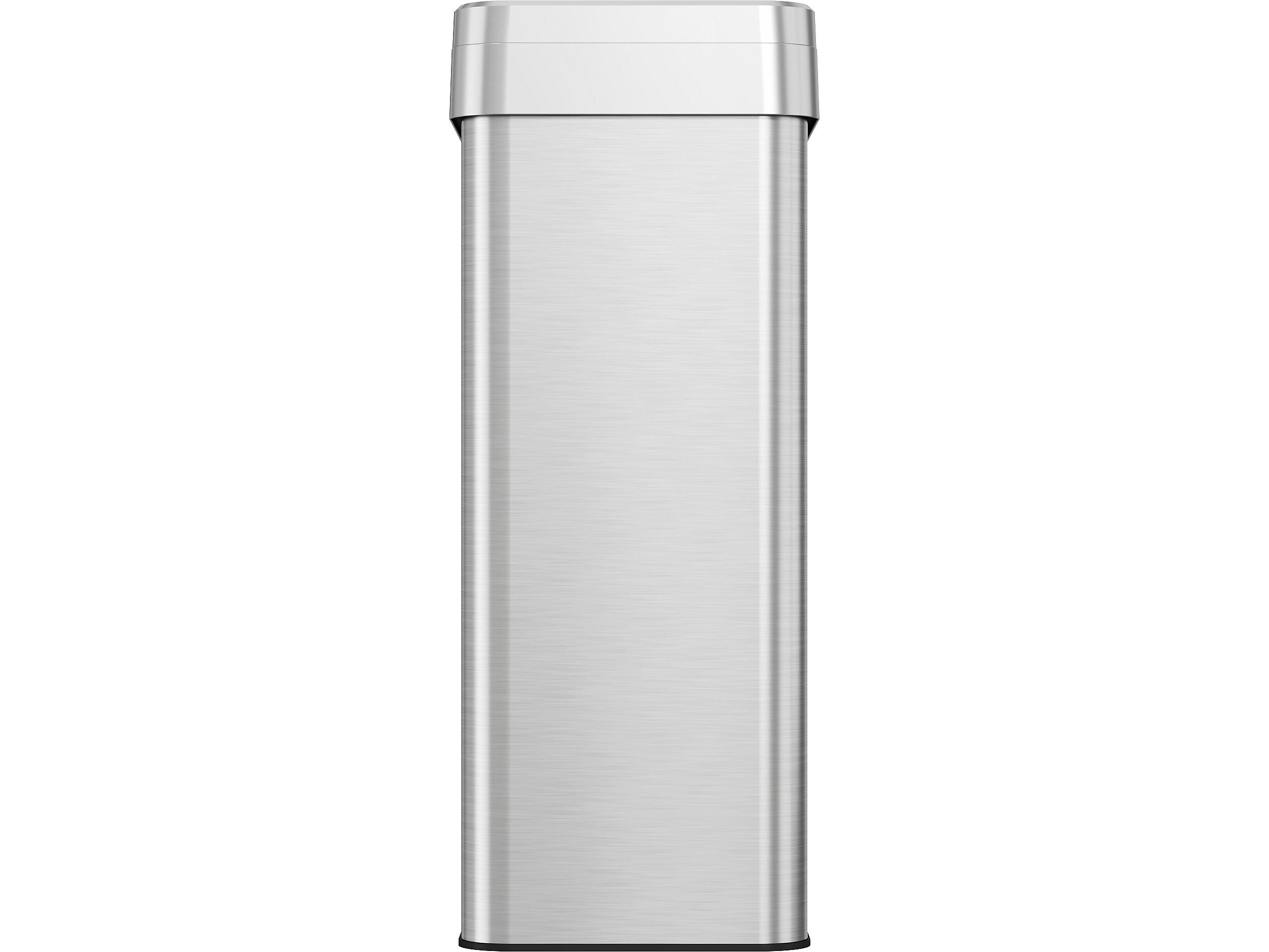 HLS Commercial Stainless Steel Trash Can with Open Lid, 18-Gallon, Silver (HLS18UOT)