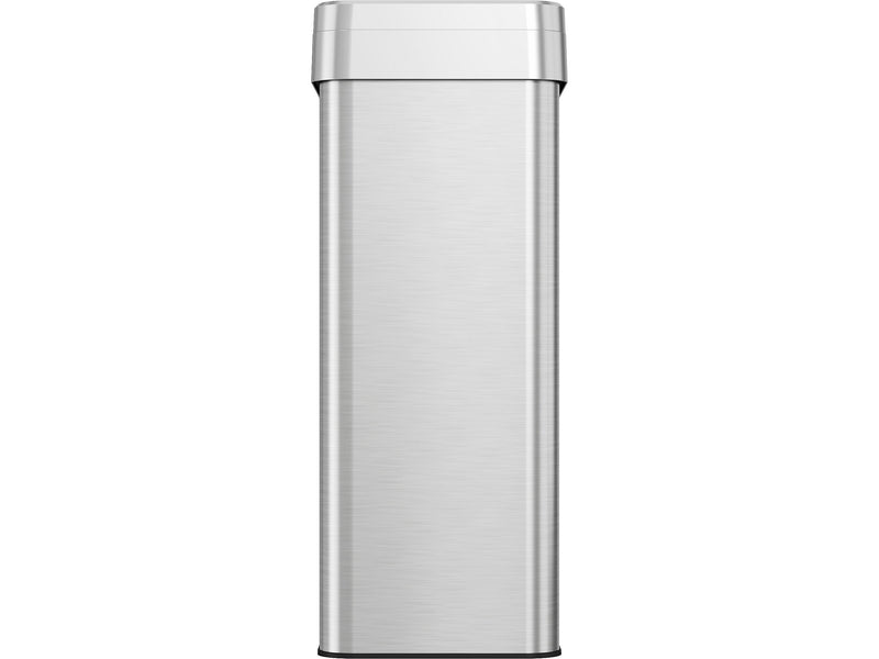 HLS Commercial Stainless Steel Trash Can with Open Lid, 18-Gallon, Silver (HLS18UOT)