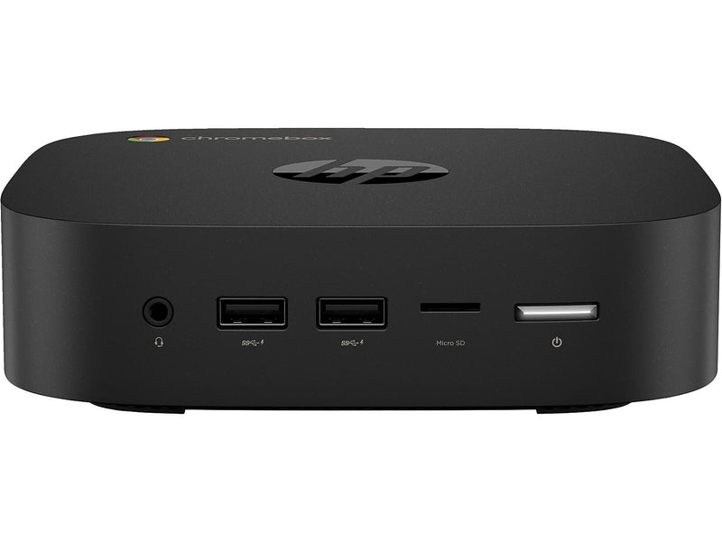 HP Chromebox G4 Desktop Computer, Intel Celeron 7305, 4GB Memory, 64GB SSD (8R2T3UT#ABA)