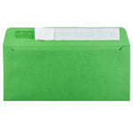 JAM Paper Peel & Seal #10 Business Envelope, 4 1/8" x 9 1/2", Christmas Green, 25/Pack (86555)