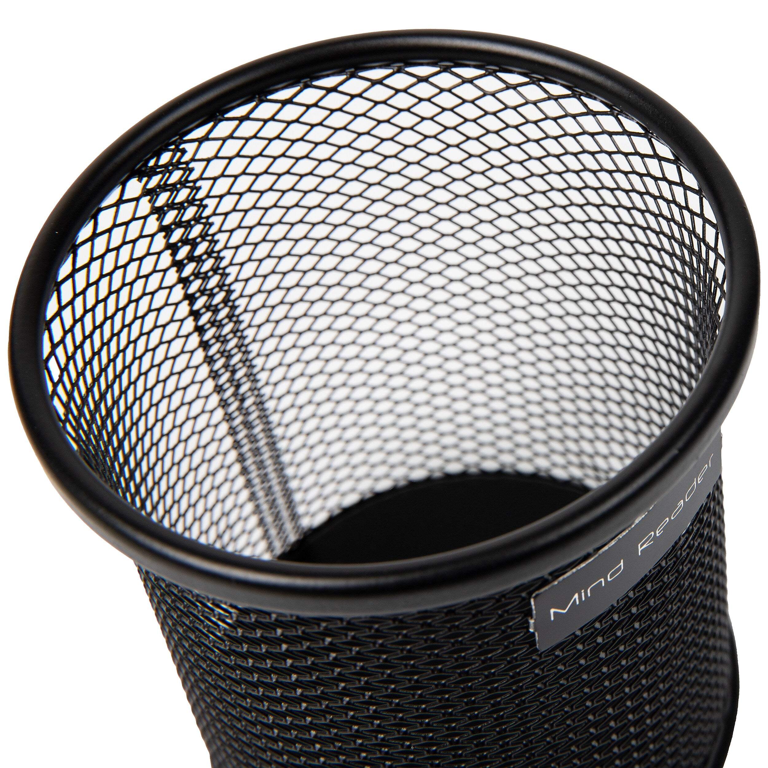 Mind Reader Metal Pen and Accessory Holder Desk Organizer, Black, 3-Pieces (CLIPMESH3-BLK)