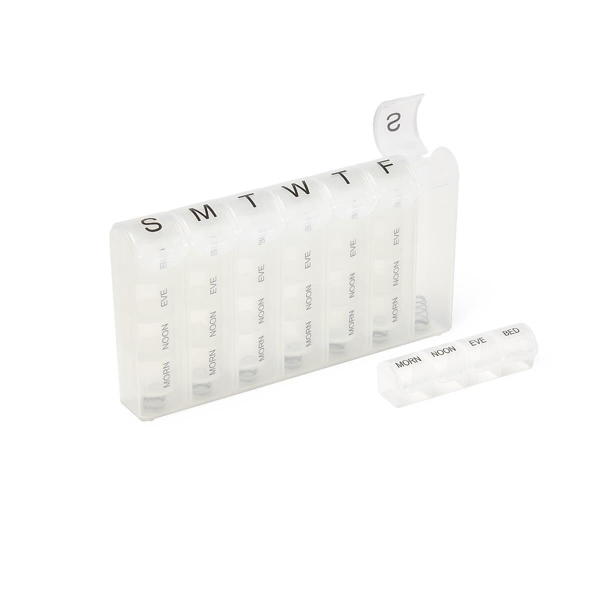 Medline 7-Day Pill Reminder, Clear, 20/Carton (OTCPILLMNDR)