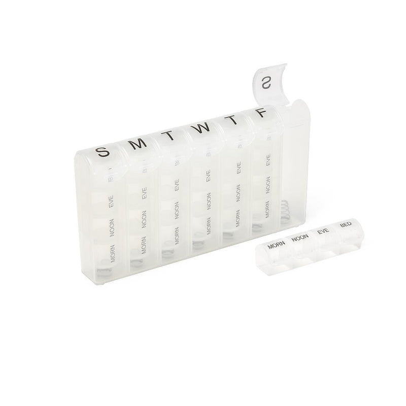 Medline 7-Day Pill Reminder, Clear, 20/Carton (OTCPILLMNDR)