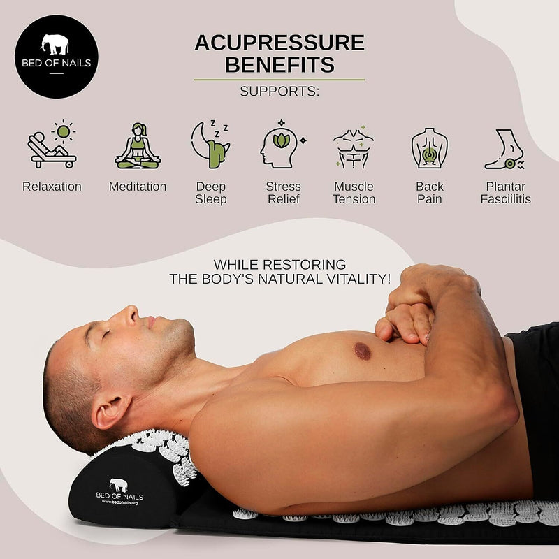 Bed of Nails ECO Acupressure Travel Mat, Beige (1750)