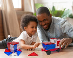 Tytan Toys Red White & Blue Magnetic Tiles & Building Blocks, 60 Pieces/Kit (ACTYT019)