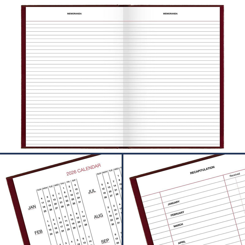 AT-A-GLANCE 2026 Hardcover Diary, 5.75" x 8.25", Red, (SD389-13-26)