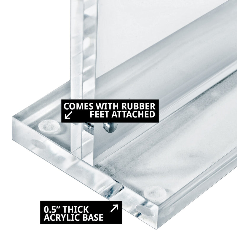 Azar Literature Holder, 5" x 7.625", Vertical, Table Top, Clear, Acrylic (104774)