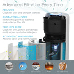 Pure Enrichment True HEPA Air Purifier Filter, White (PECYLFIL)