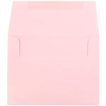 JAM Paper A2 Booklet Envelope 4 3/8" x 5 3/4", Baby Pink, 100/Pack (155623d)