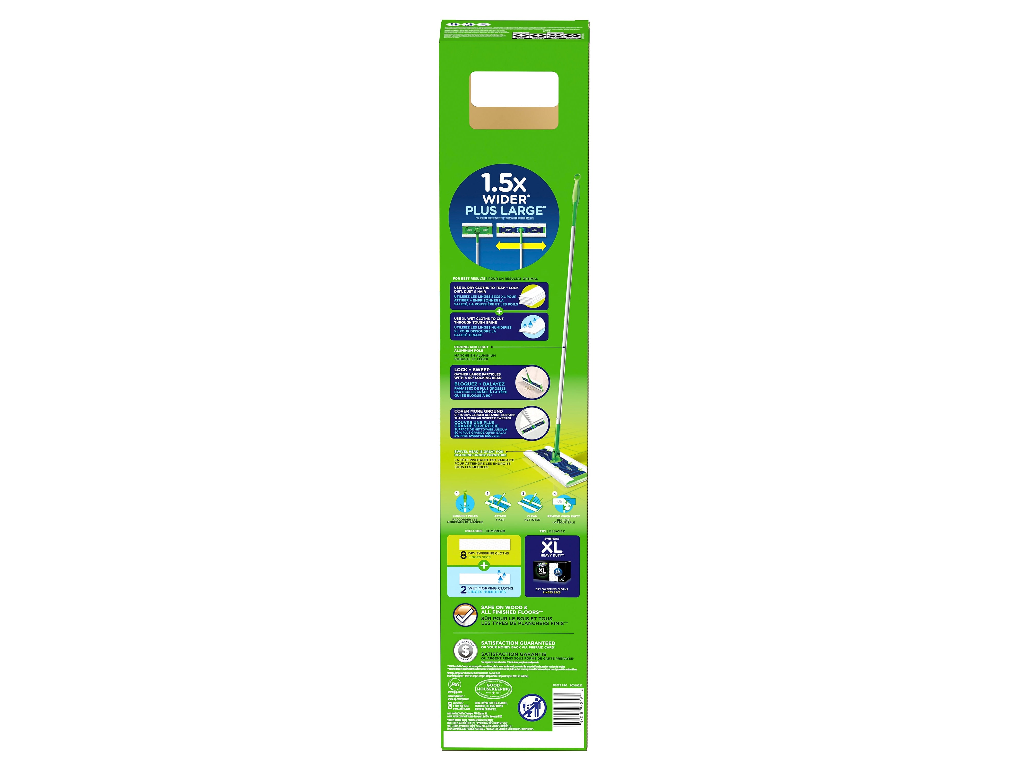 Swiffer Sweeper XL Dry + Wet Dust Mop Frame Kit, Multicolor (01096)