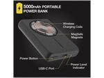 scosche GoBat MagSafe Wireless Power Bank, 5000mAh, Black (PBQ5MS-SP)