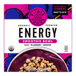 Pitaya Foods Organic Acai, Blueberry & Banana Acai Bowl, Energy, 6 oz, 6/Pack (220-02481)