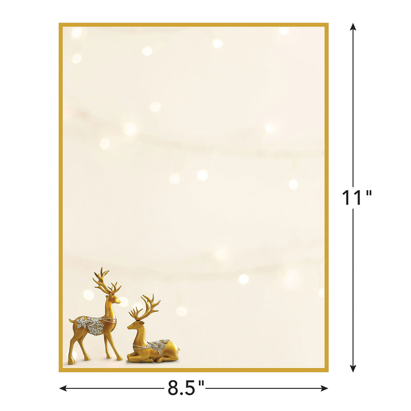 Great Papers! Holiday Stationery Letterhead Reindeer, Multicolor, 50 sheets (2024037)