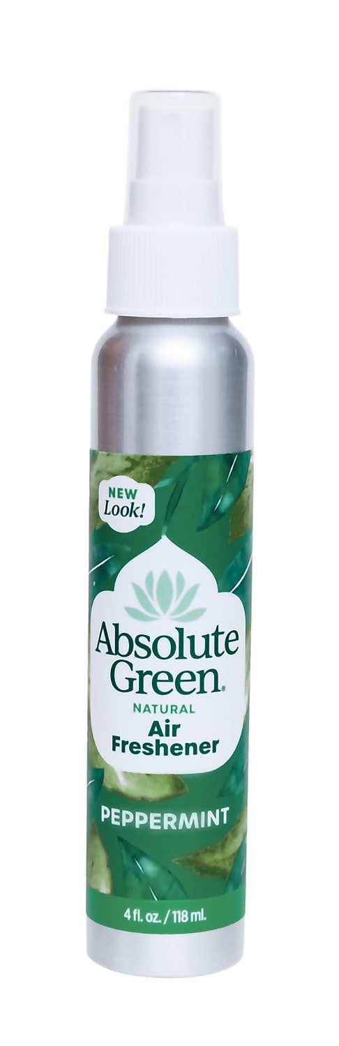 Absolute Green Air Freshener Spray, Peppermint Scent, 4 oz., 2/Pack (PEPAIR-2PK)