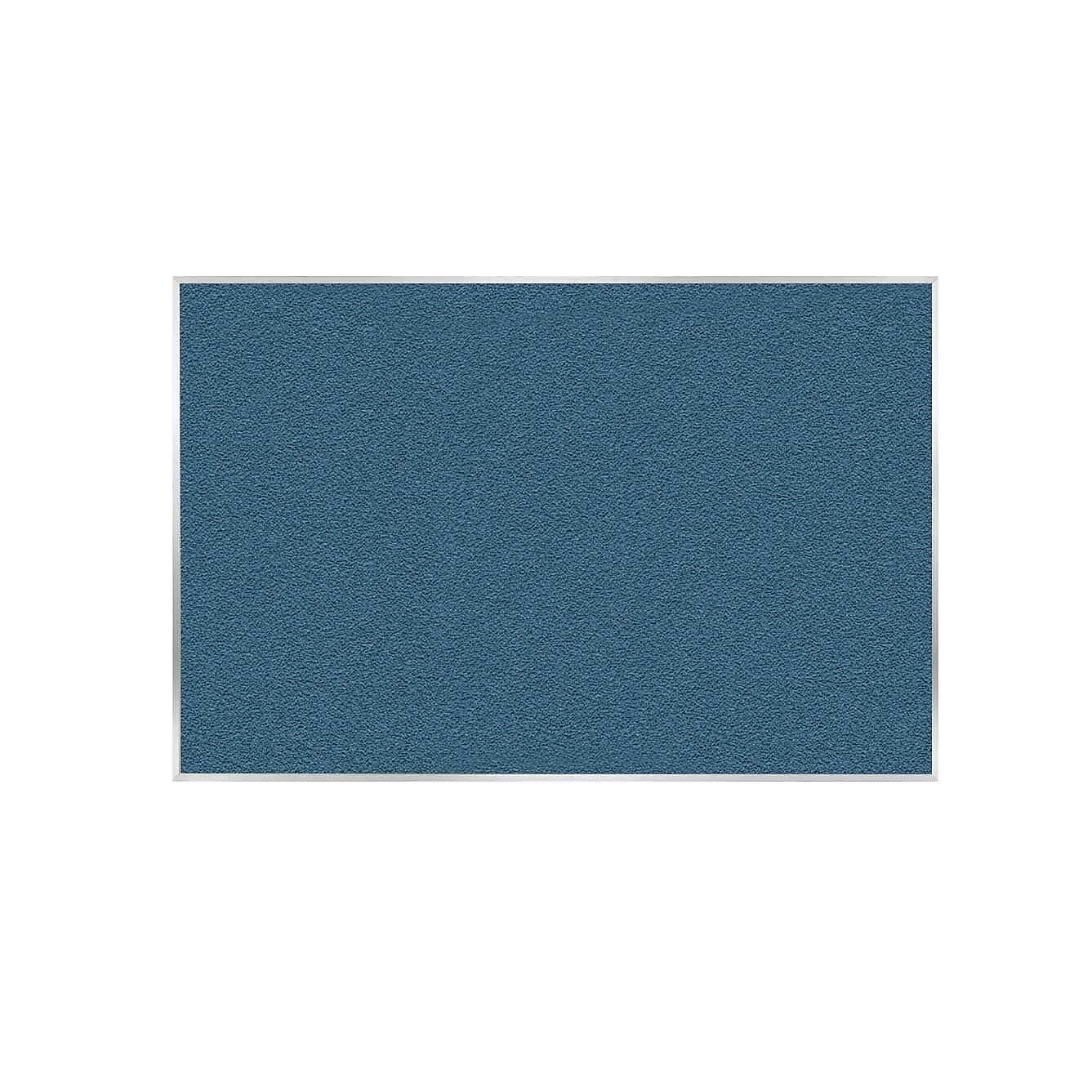 Ghent Vinyl Bulletin Board, Satin Aluminum Frame, 4' x 7'-4", Ocean (AV47-191)