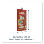 FLAVIA The Bright Tea Co. Chai Spice Black Tea Freshpack, Chai Spice, 0.09 oz Pouch, 100/Carton