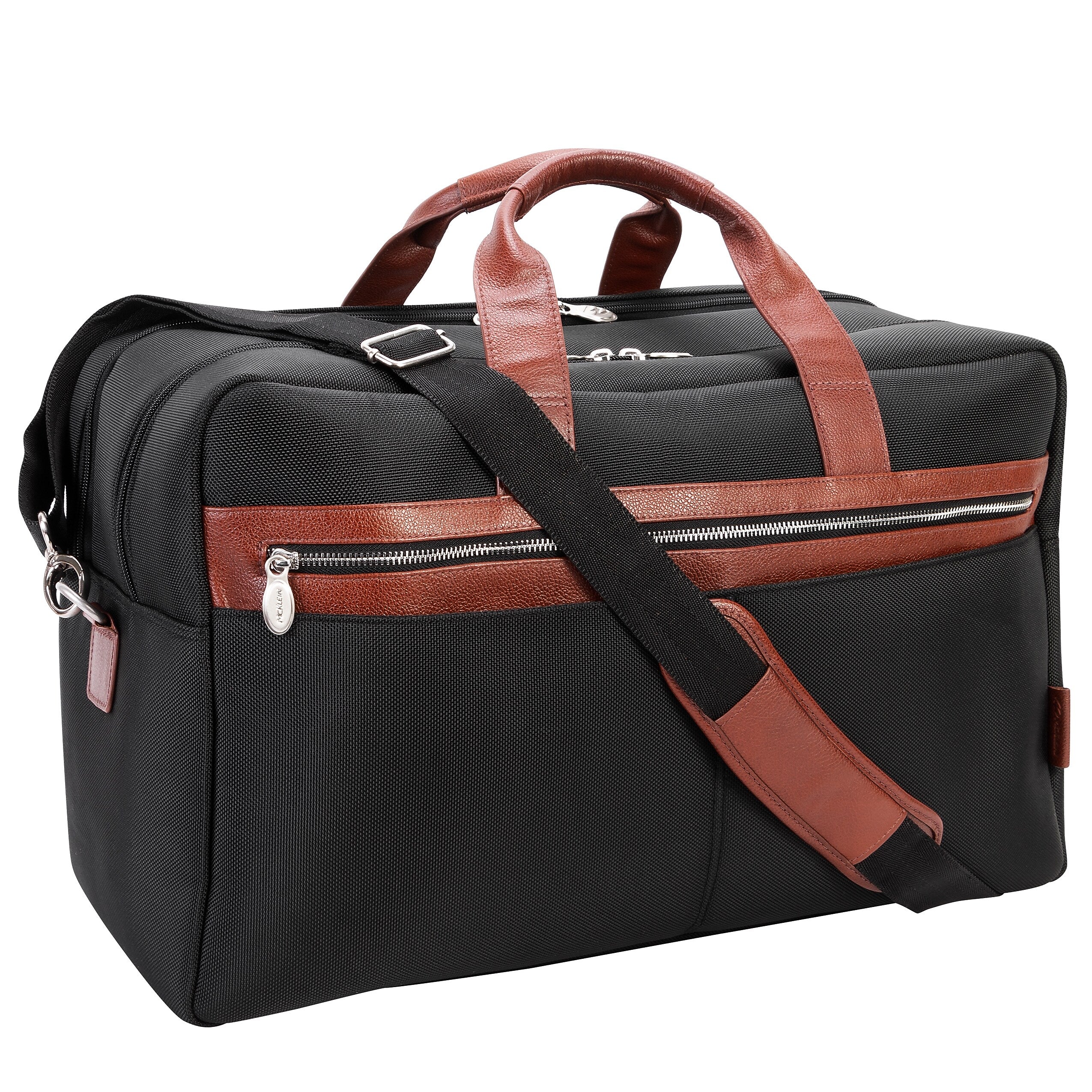 McKlein Wellington 21" Nylon Carry-On Travel Duffel, Black (79115)