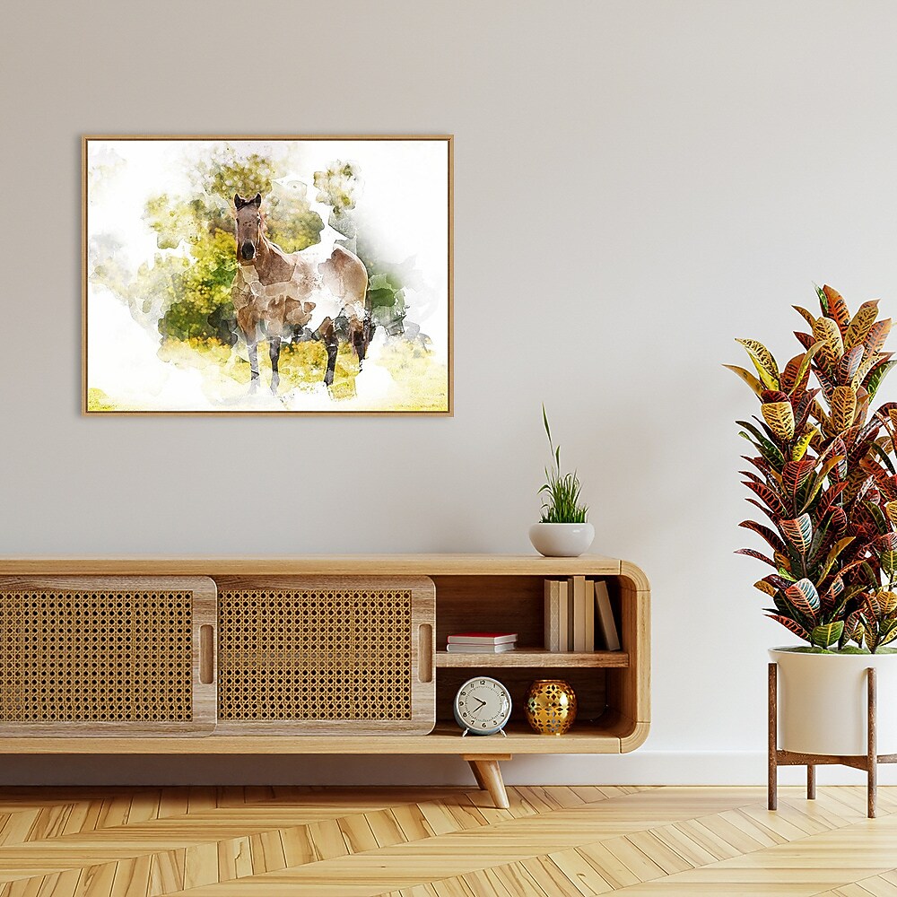 Amanti Art Stallion II by Chamira Young Framed Canvas Wall Art Print, 42" x 32" (A42677748000)