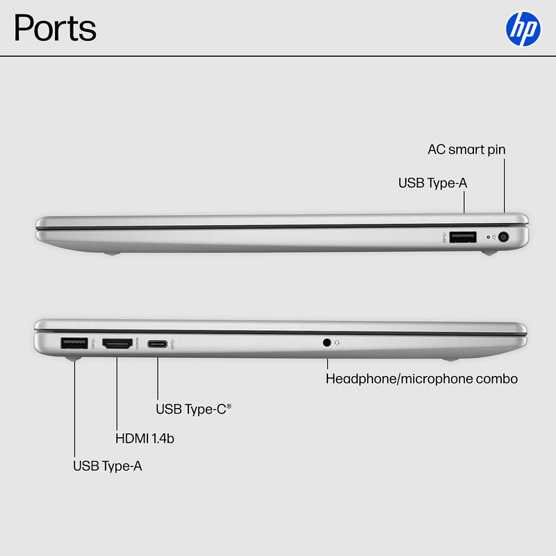 HP 15.6" FHD Laptop, Intel Core i7-1355U, 16GB RAM, 512GB SSD, Backlit Keyboard, +9.75 hours battery, Windows 11
