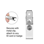 Staples Badge Straps, Vinyl/Metal, Clear, 100/Pack (18914/1122897)