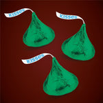 HERSHEY'S KISSES Milk Chocolate Candy Bulk Bag, Green Foils, 60 oz., 400/Bag (HEC86036)