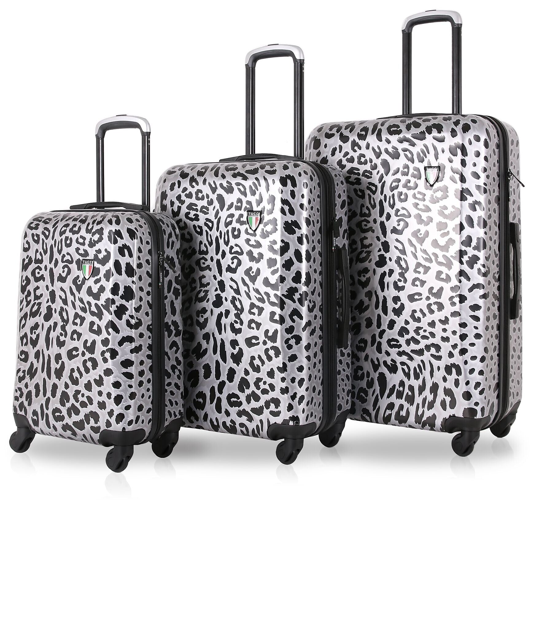 TUCCI 3-Piece Hardside Spinner Carry-On Luggage Set, TSA Checkpoint Friendly (T0158-03PC-WNTR)