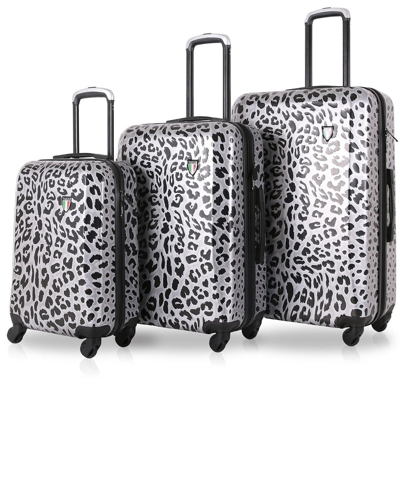 TUCCI 3-Piece Hardside Spinner Carry-On Luggage Set, TSA Checkpoint Friendly (T0158-03PC-WNTR)